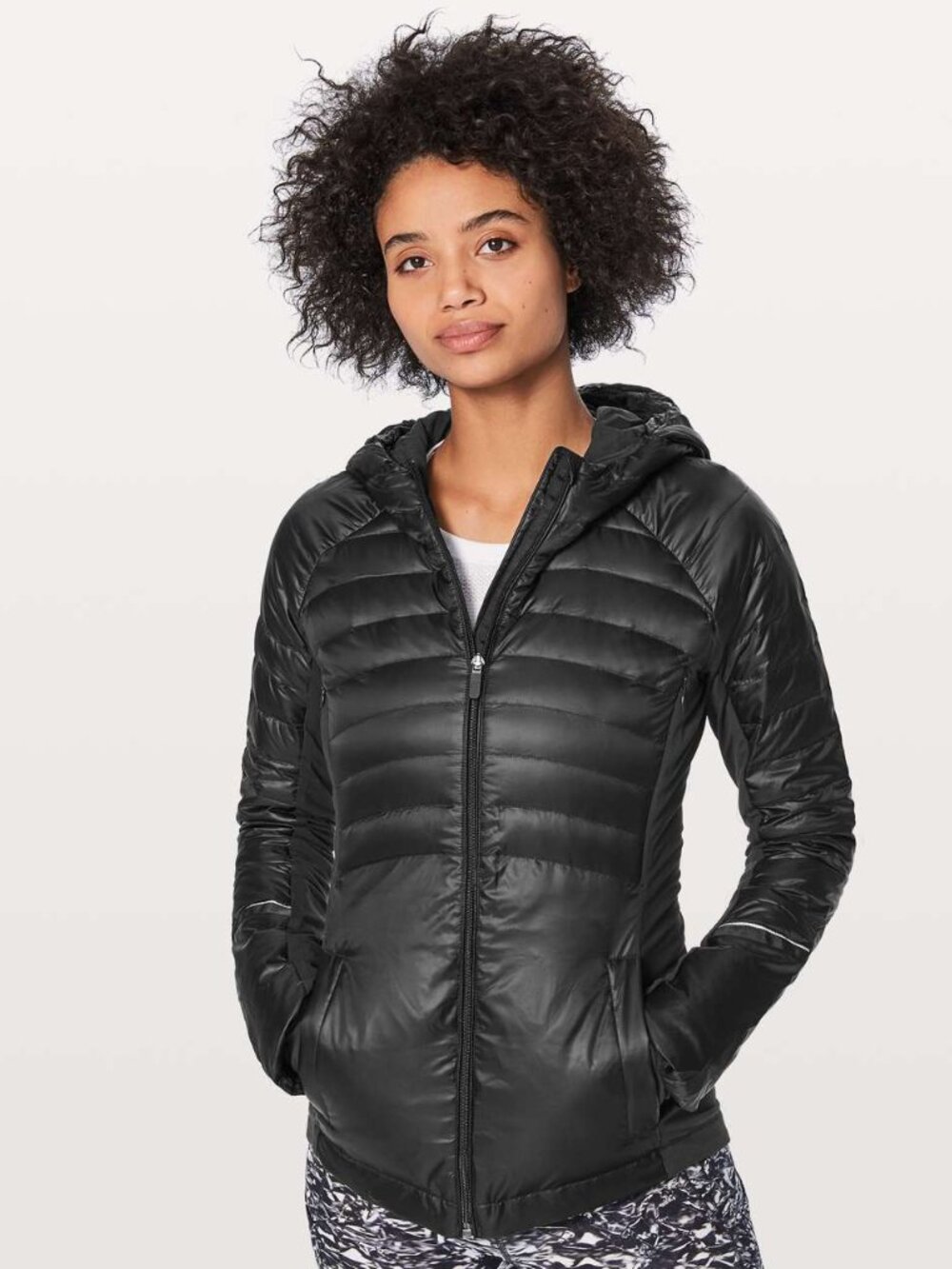 Lululemon Women's Black Down For A Run II Thermal Puffer Jacket Size 10